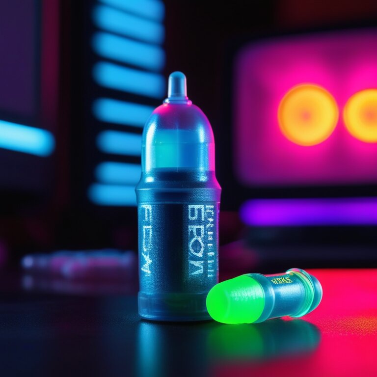 Earplugs and hydration on a concert speaker