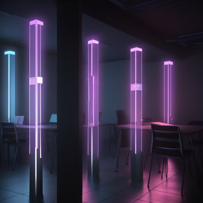 Interconnected pillars representing different support types