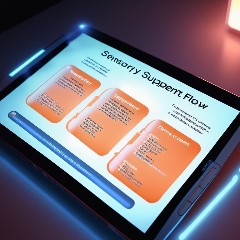 A high-tech Workplace Care Plan on a glowing tablet