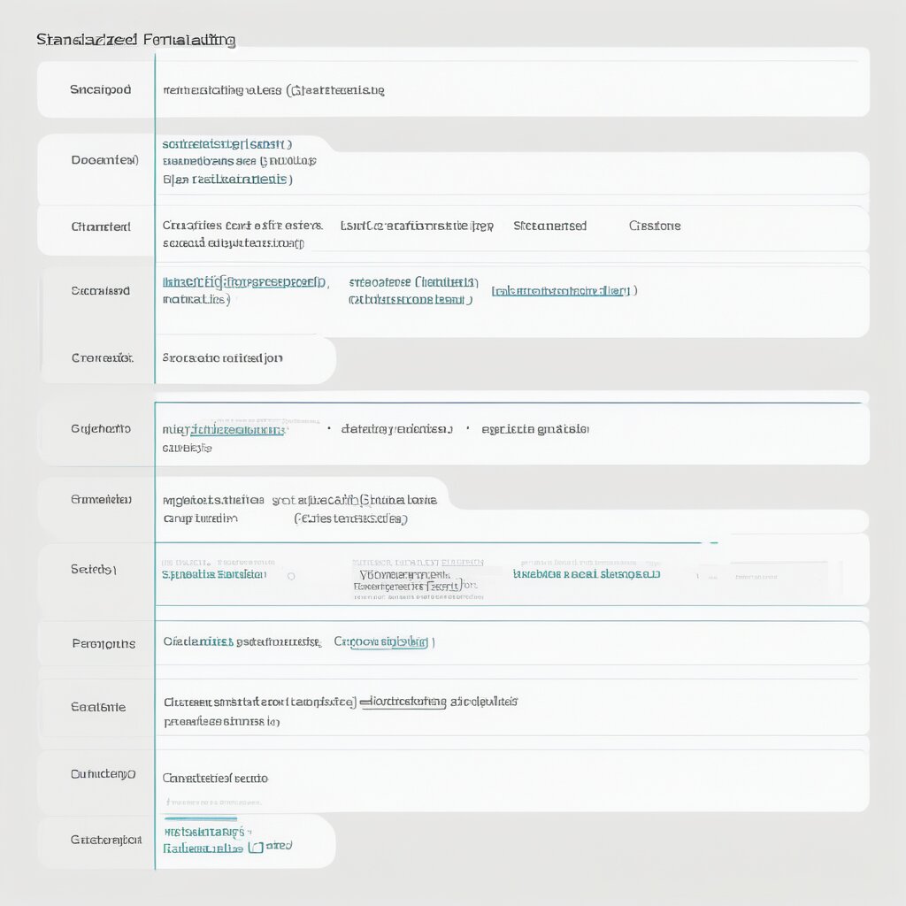 Standardized Formatting
