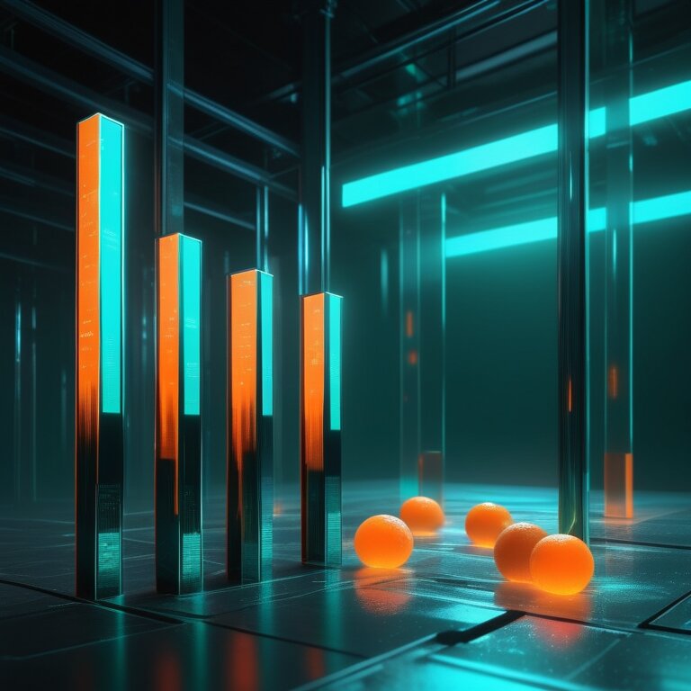 Holographic pillars showing Masking Cost vs Adaptation Gain