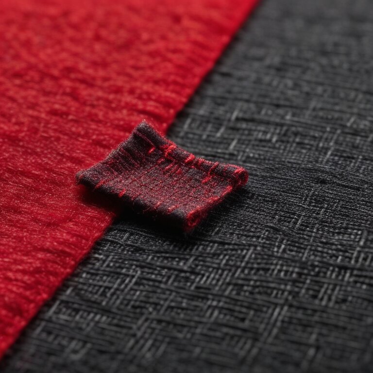 Close-up of bamboo fabric next to wool